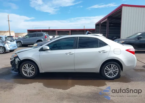 2015 Toyota Corolla Le/Le Plus/Le Premium из США, поврежденный, VIN 5YFBURHE0FP314781